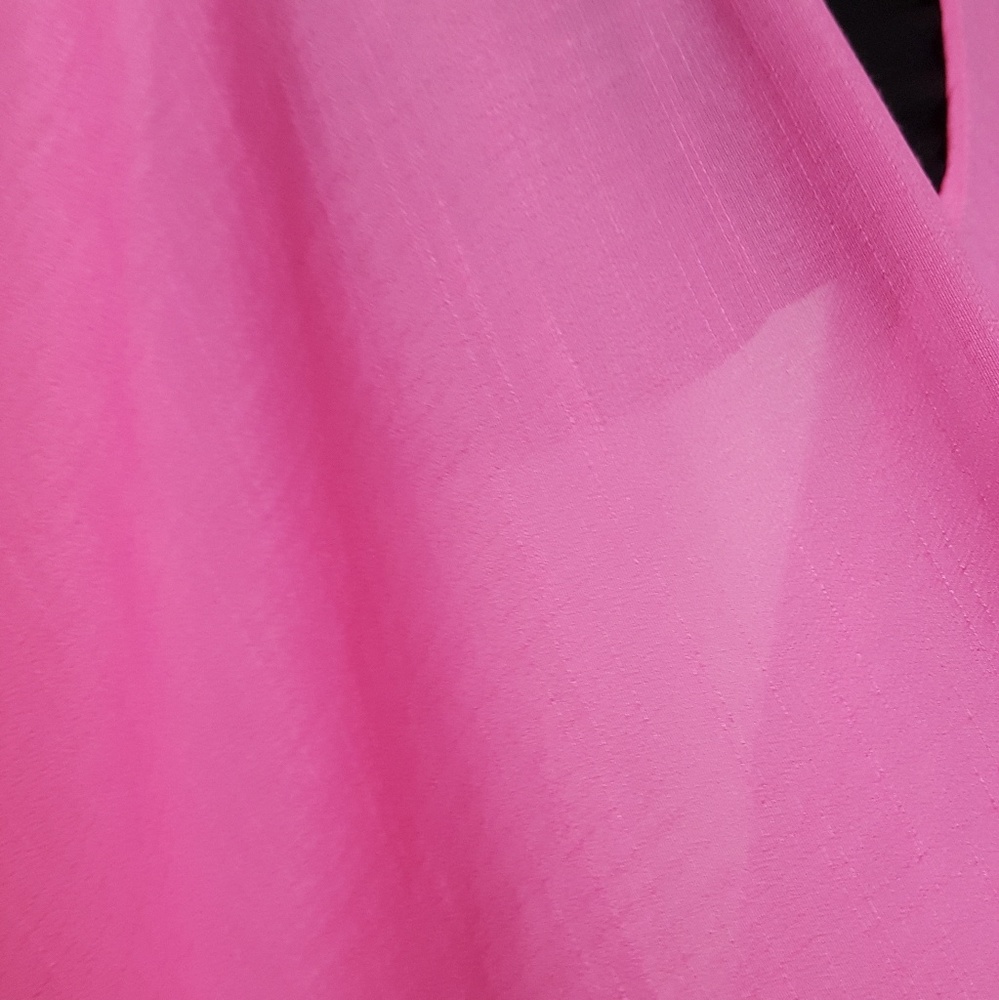 Sale! Hot Pink Gauze Kimono Cover Up, Spring Tops - Picture 5 of 5